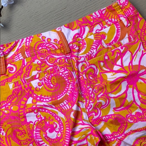 Lilly Pulitzer #64 The Callahan Paisley Shorts SZ 0 - Picture 5 of 5